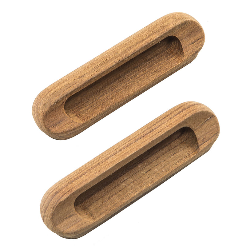 Load image into Gallery viewer, Whitecap Teak Oblong Drawer Pull - 4-1/16&quot;L - 2 Pack [60124-A]
