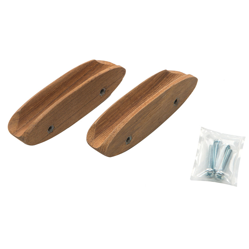 Load image into Gallery viewer, Whitecap Teak Oval Drawer Pull - 4&quot;L - 2 Pack [60147-A]
