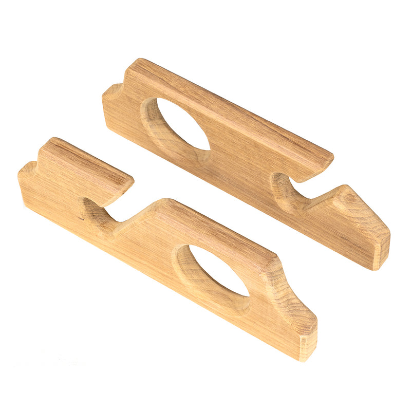 Load image into Gallery viewer, Whitecap Teak Two-Rod Storage Rack - Pair [60610]
