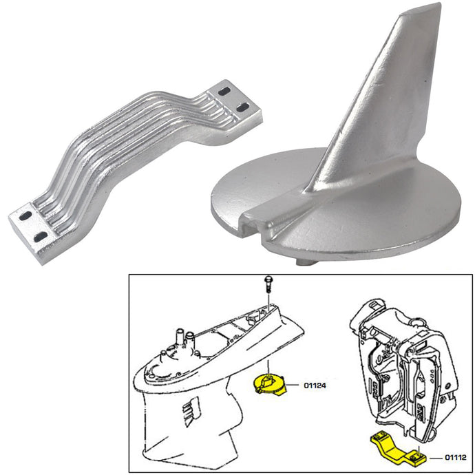 Tecnoseal Anode Kit - Yamaha 200-250 HP - Magnesium [21104MG]