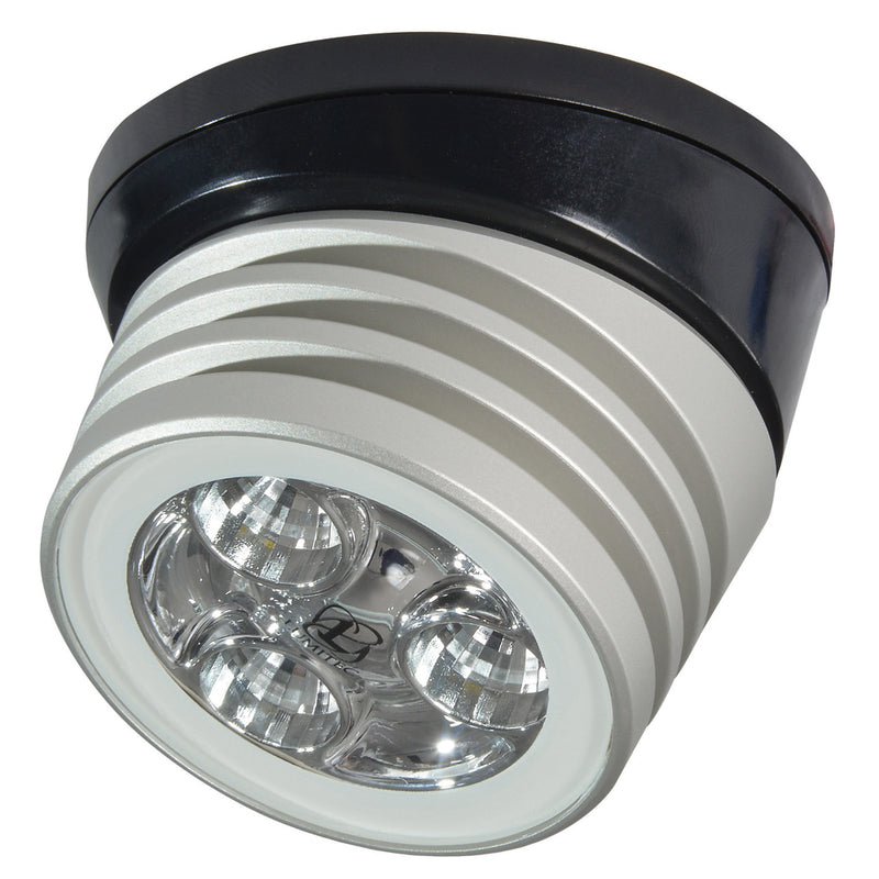 Load image into Gallery viewer, Lumitec Zephyr LED Spreader/Deck Light -Brushed, Black Base - White Non-Dimming [101326]
