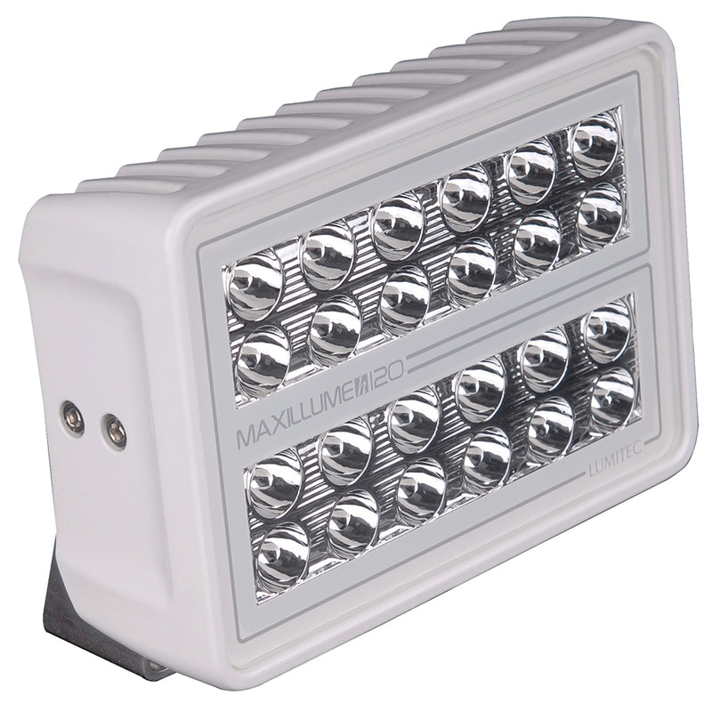 Load image into Gallery viewer, Lumitec Maxillume h120 - Trunnion Mount Flood Light - White Housing - White Dimming [101346]
