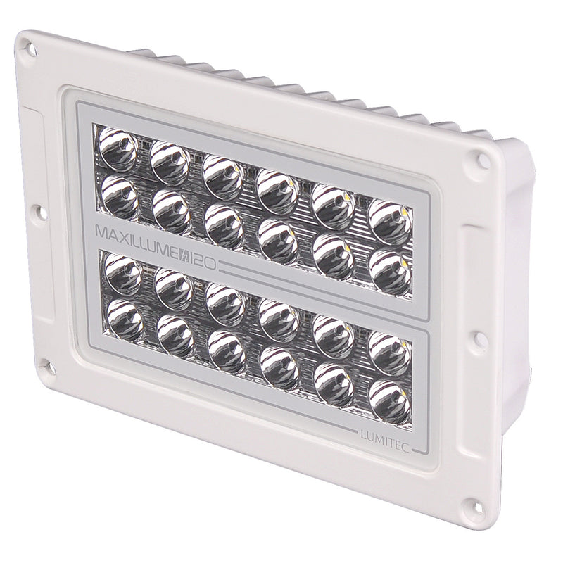 Load image into Gallery viewer, Lumitec Maxillume h120 - Flush Mount Flood Light - White Housing - White Dimming [101348]
