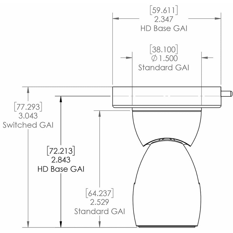 Load image into Gallery viewer, Lumitec GAI2 White Dimming/Red &amp; Blue Non-Dimming Heavy Duty Base - Brushed Housing [111800]
