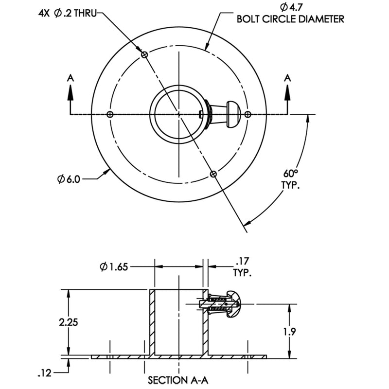 Load image into Gallery viewer, TACO Stainless Steel Table Base w/Locking Pin [F16-0006L]
