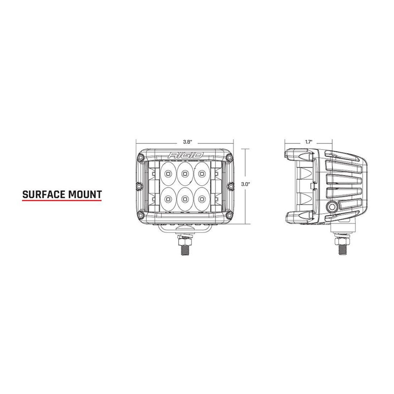 Load image into Gallery viewer, RIGID Industries D-SS Series PRO Flood LED Surface Mount - Pair - Black [262113]
