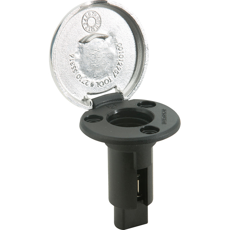 Load image into Gallery viewer, Attwood LightArmor Plug-In Base - 2 Pin - Stainless Steel - Round [910R2PSB-7]
