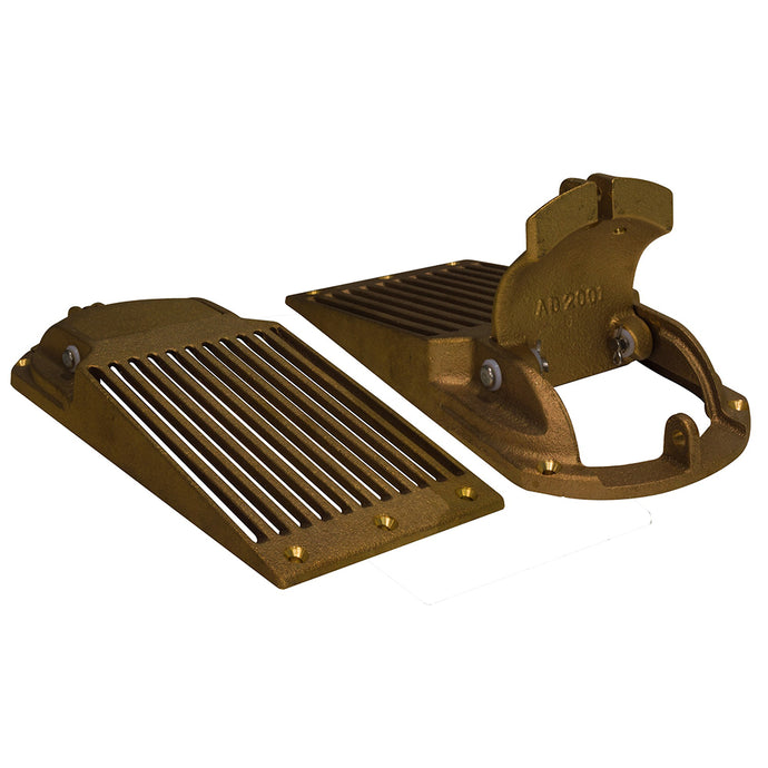 GROCO Bronze Slotted Hull Scoop Strainer w/Access Door f/Up to 1-1/4