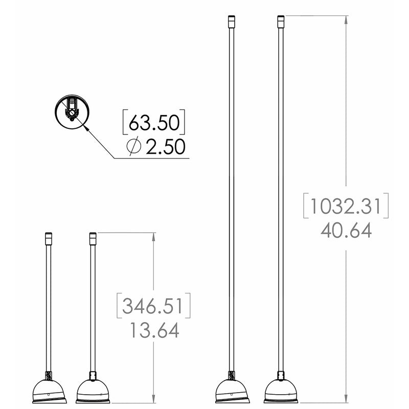 Load image into Gallery viewer, Lumitec Contour Anchor Light - 12&quot; - Black Shaft White Base [101585]
