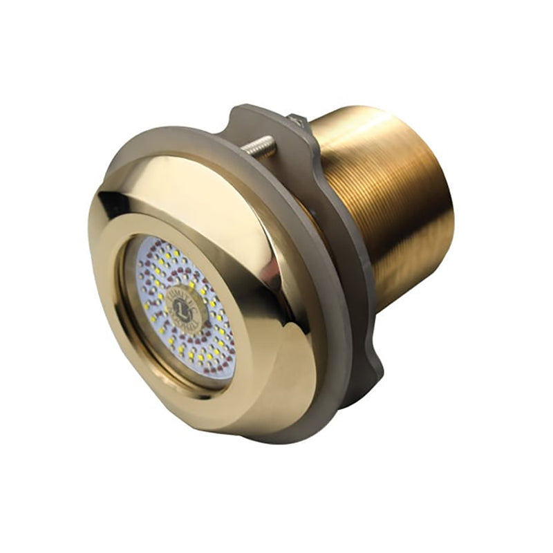 Load image into Gallery viewer, Lumitec SeaBlaze Typhoon Underwater Bronze Thru-Hull LED Light - White/Blue [101448]
