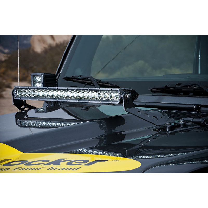 Load image into Gallery viewer, RIGID Industries 2007-2017 Jeep JK 20&quot; Light Hood Mount [40333]
