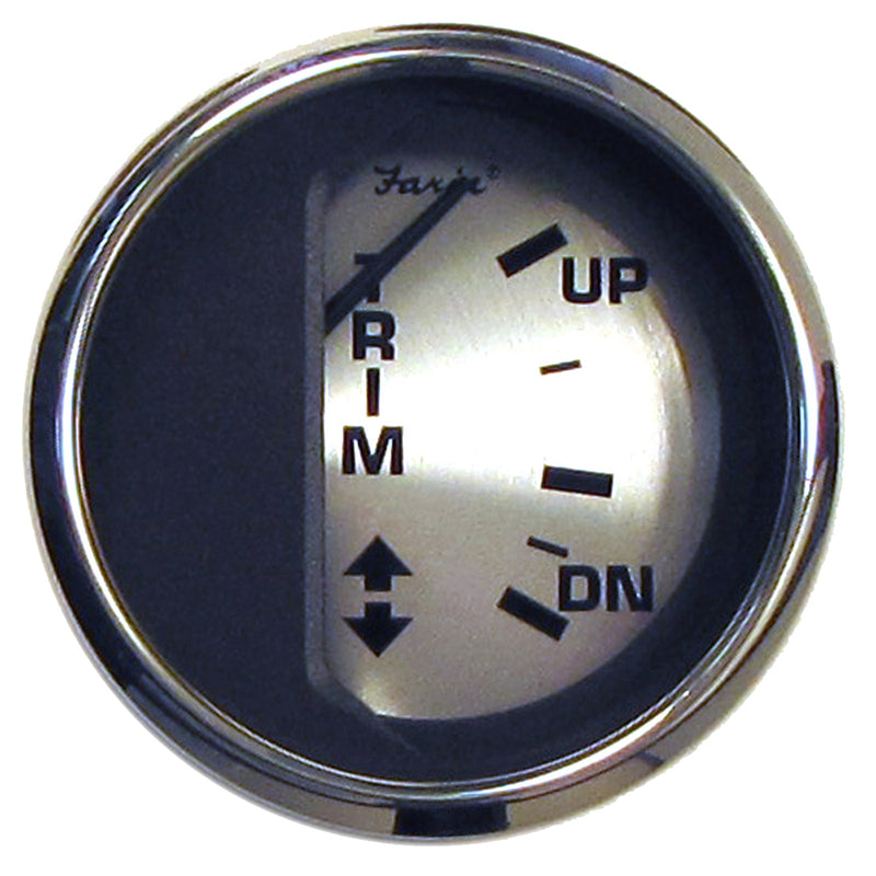 Load image into Gallery viewer, Faria Spun Silver 2&quot; Trim Gauge f/Mercury/Mariner/Mercruiser/Volvo DP  Yamaha (01  Newer) [16016]
