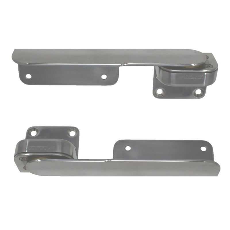 Load image into Gallery viewer, TACO Command Ratchet Hinges - 9-3/8&quot; - Polished 316 Stainless Steel - Pair [H25-0016]
