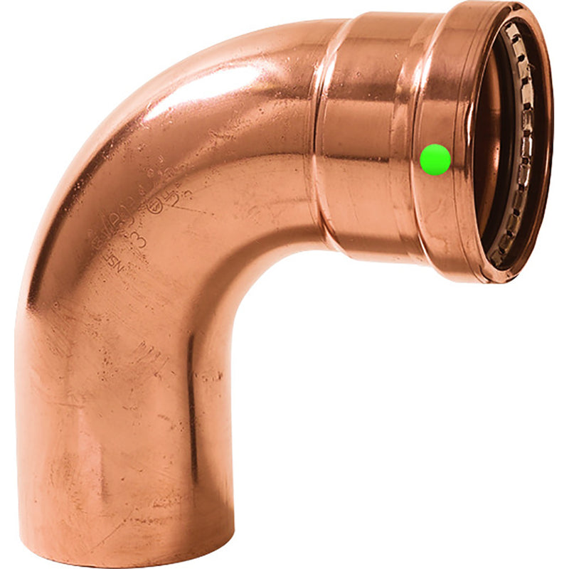 Load image into Gallery viewer, Viega ProPress 2-1/2&quot; - 90 Copper Elbow - Street/Press Connection - Smart Connect Technology [20638]
