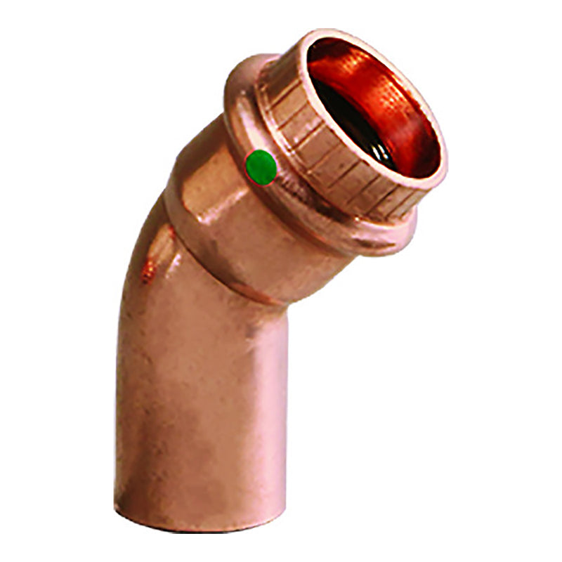 Load image into Gallery viewer, Viega ProPress 3/4&quot; - 45 Copper Elbow - Street/Press Connection - Smart Connect Technology [77053]
