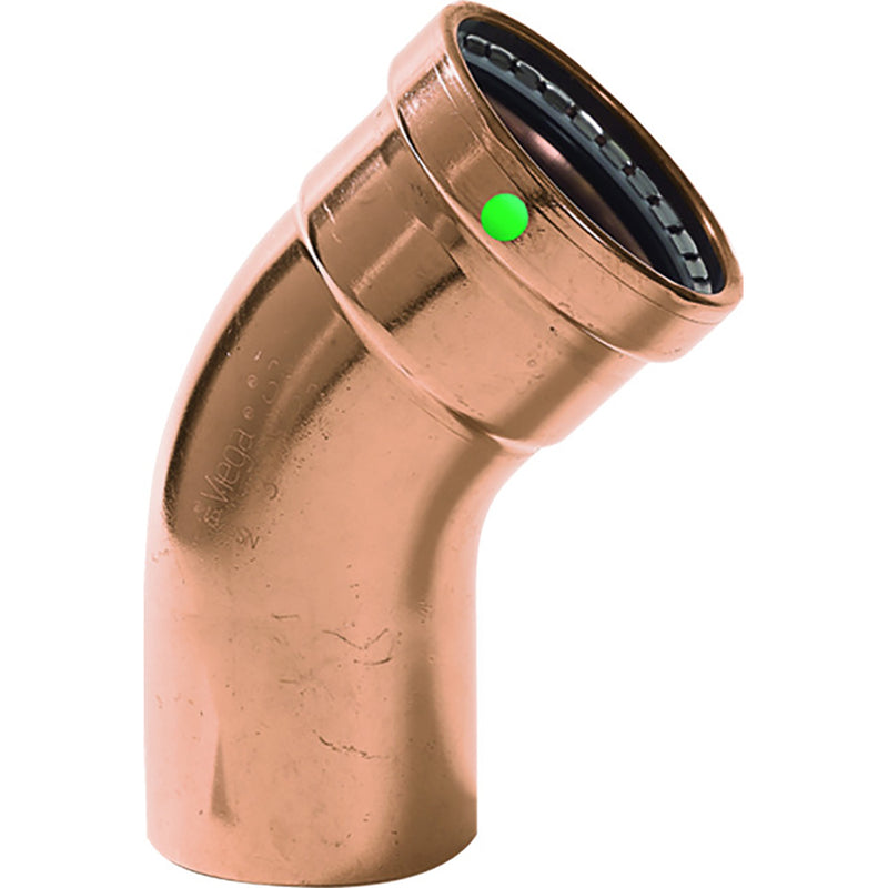 Load image into Gallery viewer, Viega ProPress - 2-1/2&quot; - 45 Copper Elbow - Street/Press Connection - Smart Connect Technology [20668]
