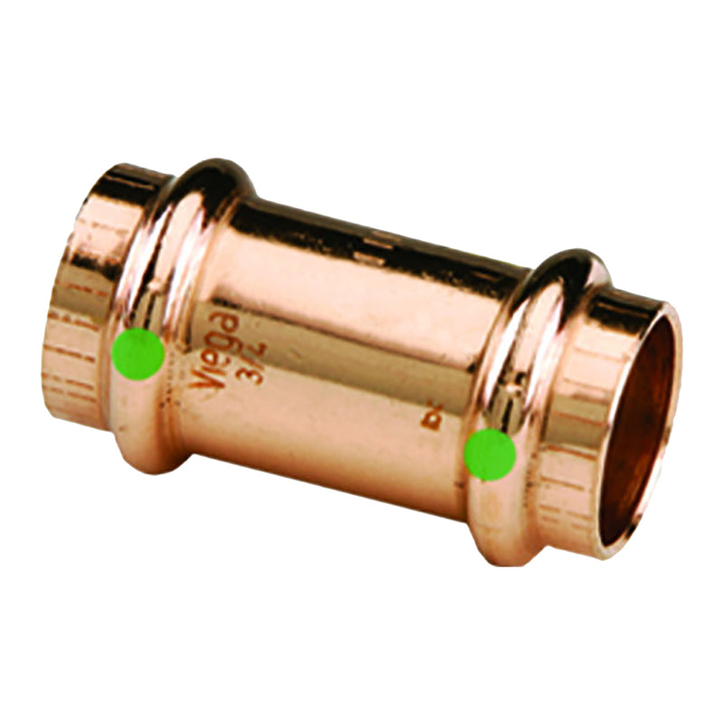 Load image into Gallery viewer, Viega ProPress 1-1/4&quot; Copper Coupling w/Stop - Double Press Connection - Smart Connect Technology [78062]
