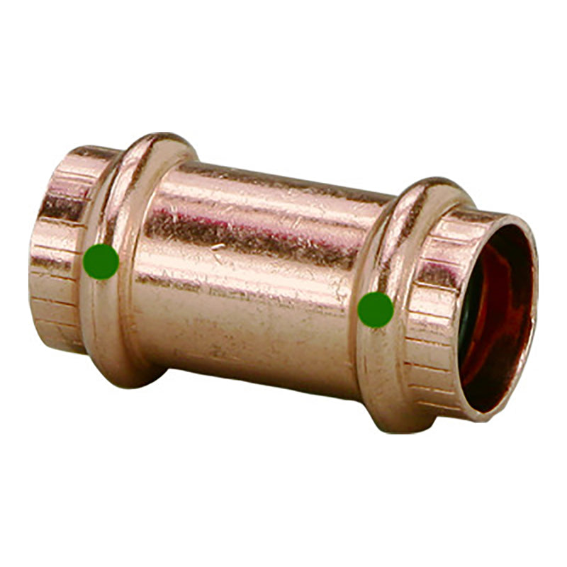 Load image into Gallery viewer, Viega ProPress 1-1/4&quot; Copper Coupling w/o Stop - Double Press Connection - Smart Connect Technology [78187]
