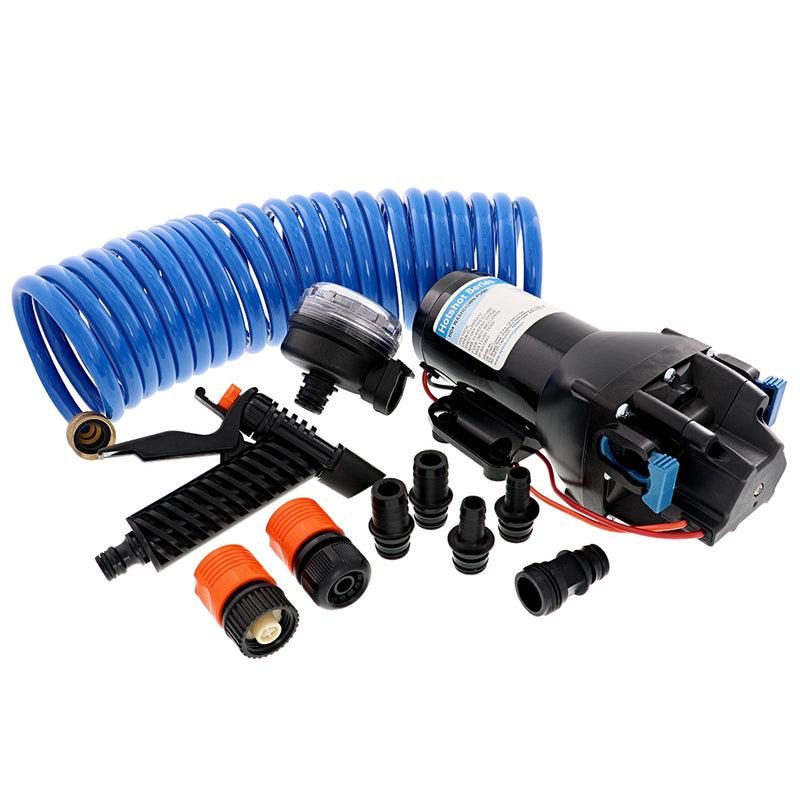 Load image into Gallery viewer, Jabsco HotShot HD4 Heavy Duty Washdown Pump w/25 HoseCoil - 12V - 4 GPM - 60 PSI [Q401J-118N-4A]
