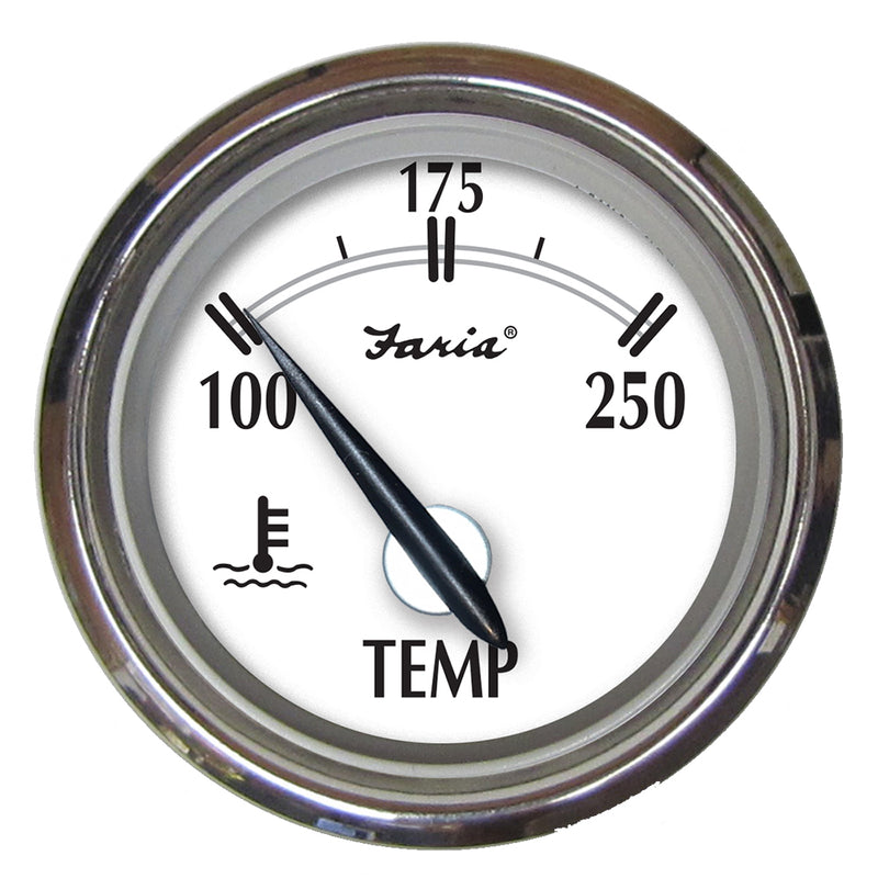 Load image into Gallery viewer, Faria Newport SS 2&quot; Water Temperature Gauge - 100 to 250 F [25002]
