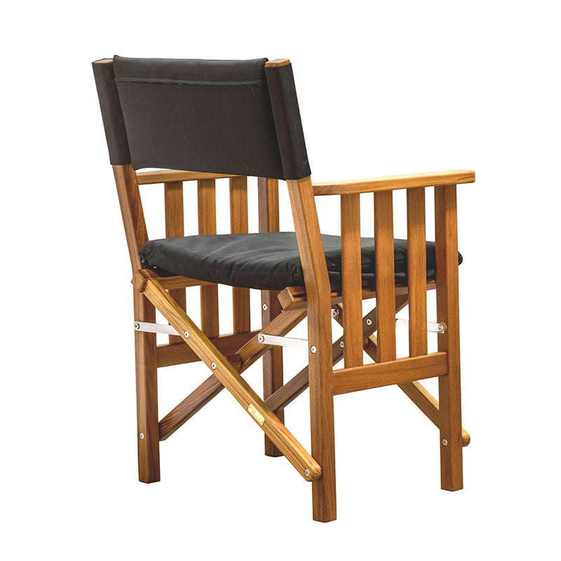 Load image into Gallery viewer, Whitecap Directors Chair II w/Black Cushion - Teak [61051]
