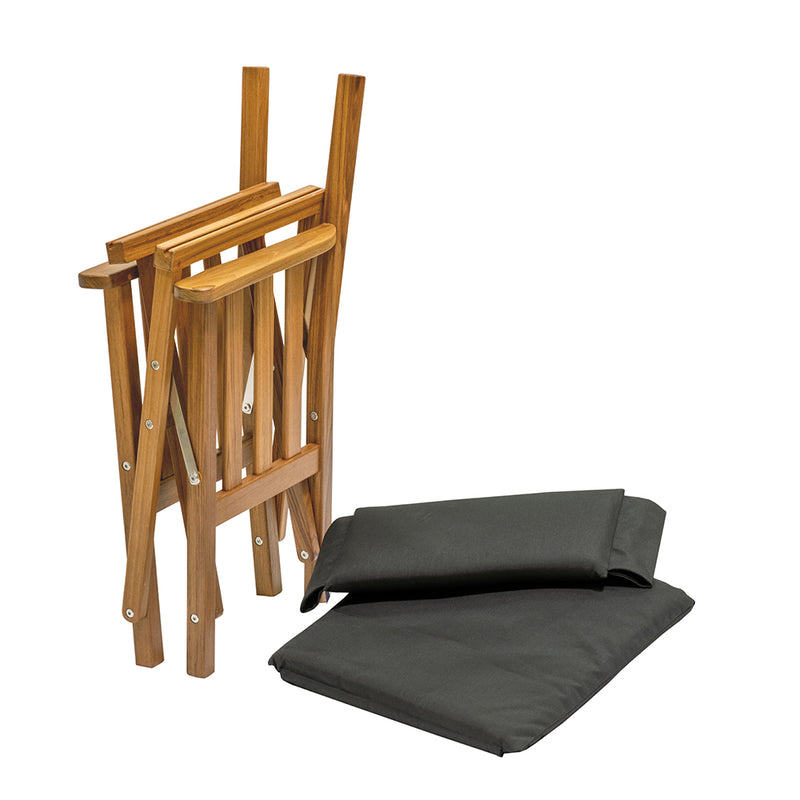 Load image into Gallery viewer, Whitecap Directors Chair II w/Black Cushion - Teak [61051]
