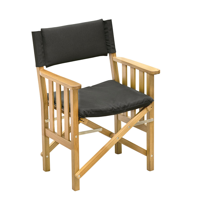 Load image into Gallery viewer, Whitecap Directors Chair II w/Black Cushion - Teak [61051]
