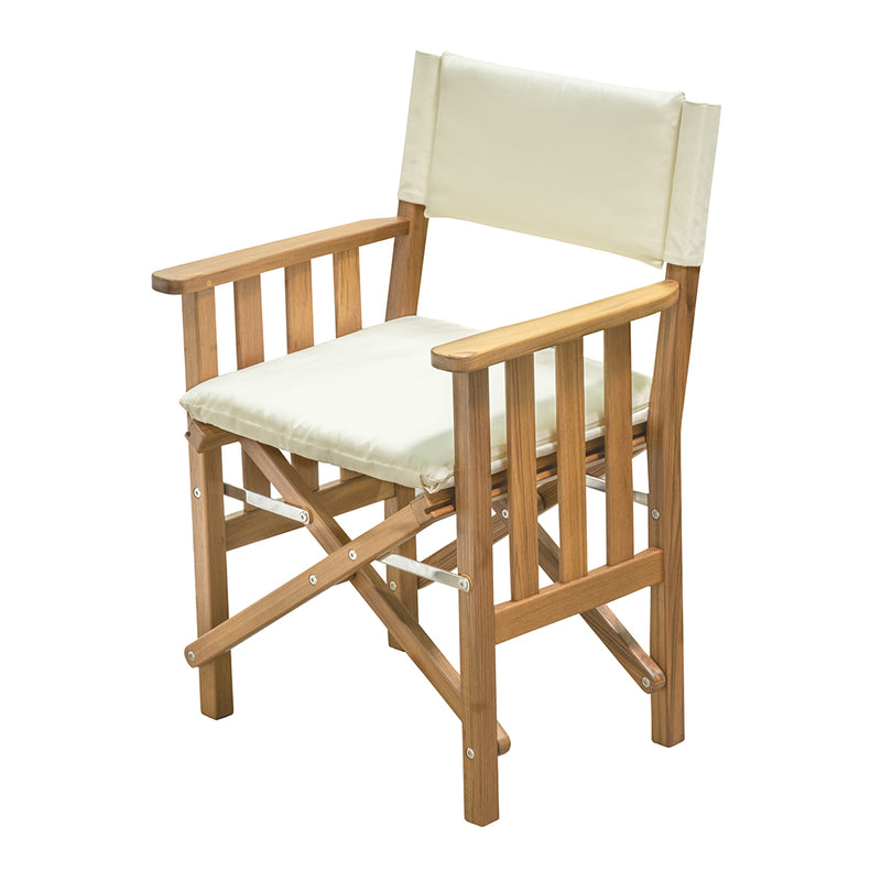 Load image into Gallery viewer, Whitecap Directors Chair II w/Cream Cushion - Teak [61053]
