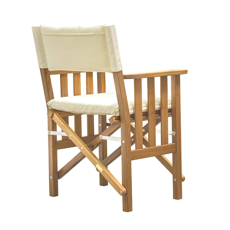 Load image into Gallery viewer, Whitecap Directors Chair II w/Cream Cushion - Teak [61053]
