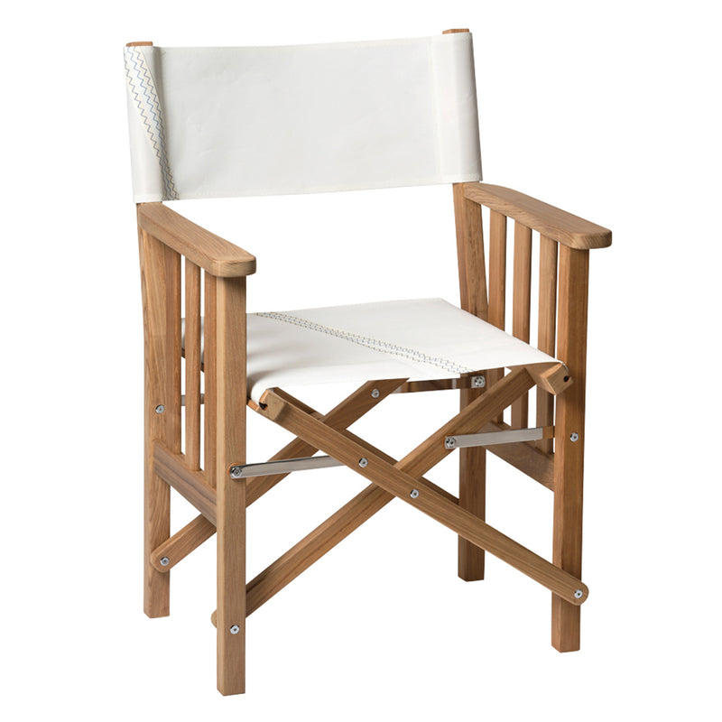 Load image into Gallery viewer, Whitecap Directors Chair II w/Sail Cloth Seating - Teak [61054]
