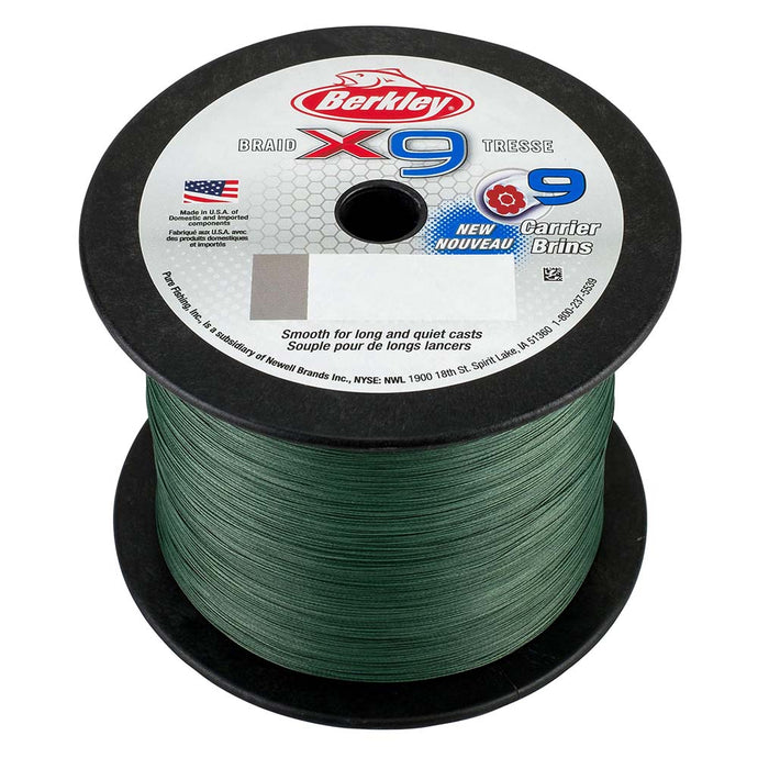 Berkley x9 Braid Low-Vis Green - 20lb - 2188 yds - X9BBK20-22 [1486838]