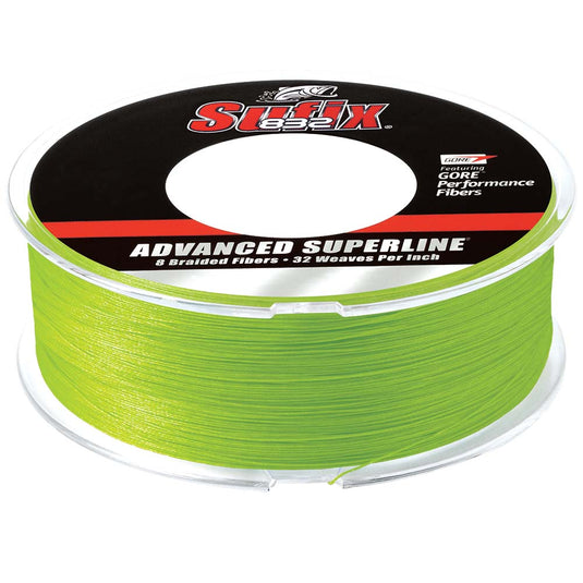 Sufix 832 Advanced Superline Braid - 20lb - Neon Lime - 600 yds [660-220L]