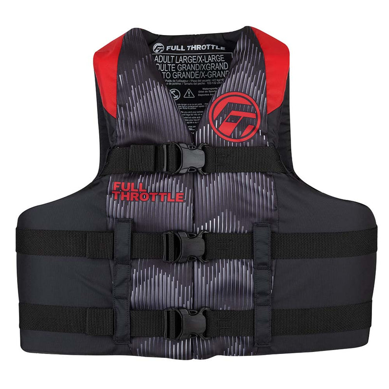 Load image into Gallery viewer, Full Throttle Adult Nylon Life Jacket - L/XL - Red/Black [112200-100-050-22]
