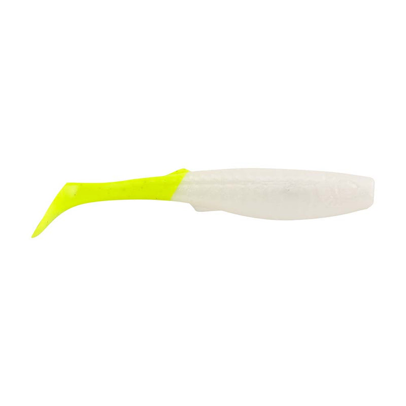 Load image into Gallery viewer, Berkley Gulp! Paddleshad - 4&quot; - Pearl White/Chartreuse [1545531]
