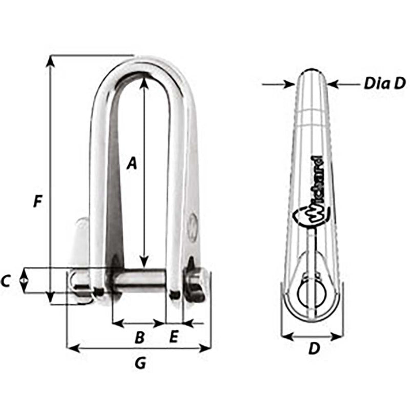 Load image into Gallery viewer, Wichard Key Pin Shackle - Diameter 6mm - 1/4&quot; [01433]
