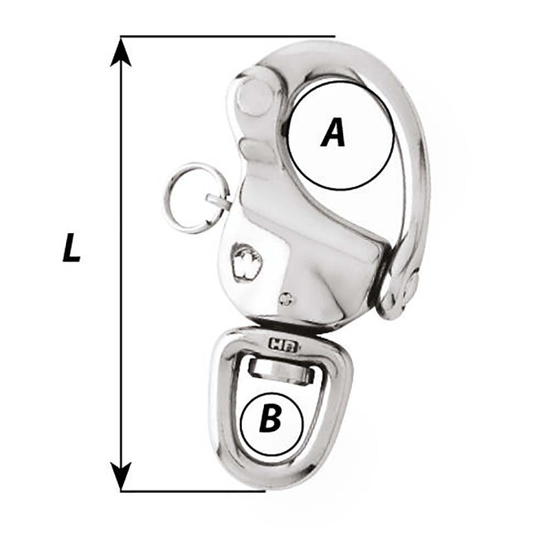 Load image into Gallery viewer, Wichard 2-3/4&quot; Snap Shackle w/Swivel Eye - 80mm [02473]
