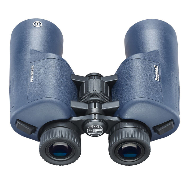 Load image into Gallery viewer, Bushnell 7x50mm H2O Binocular - Dark Blue Porro WP/FP Twist Up Eyecups [157050R]
