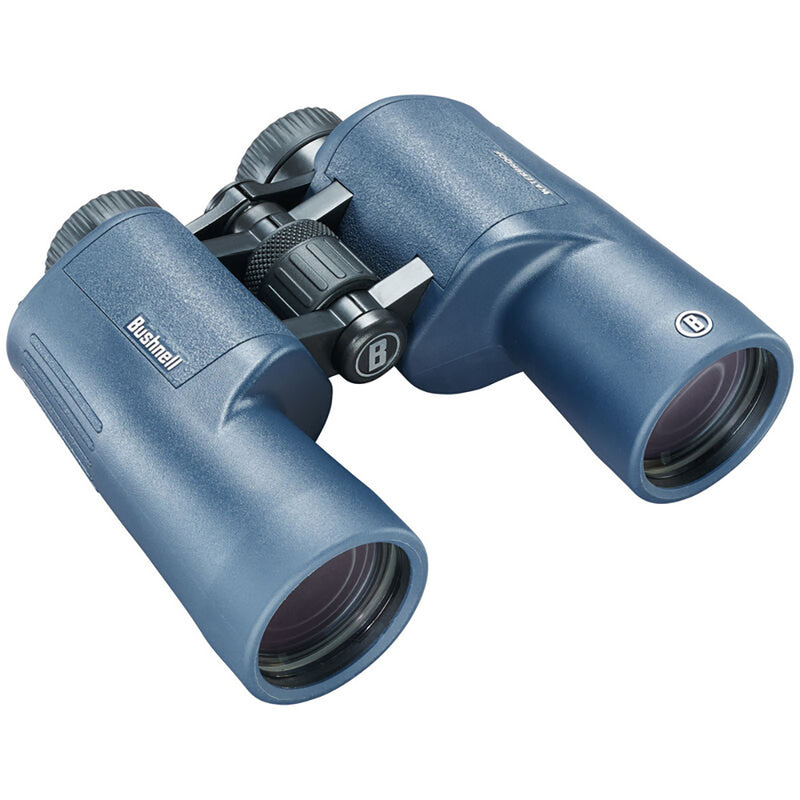 Load image into Gallery viewer, Bushnell 7x50mm H2O Binocular - Dark Blue Porro WP/FP Twist Up Eyecups [157050R]
