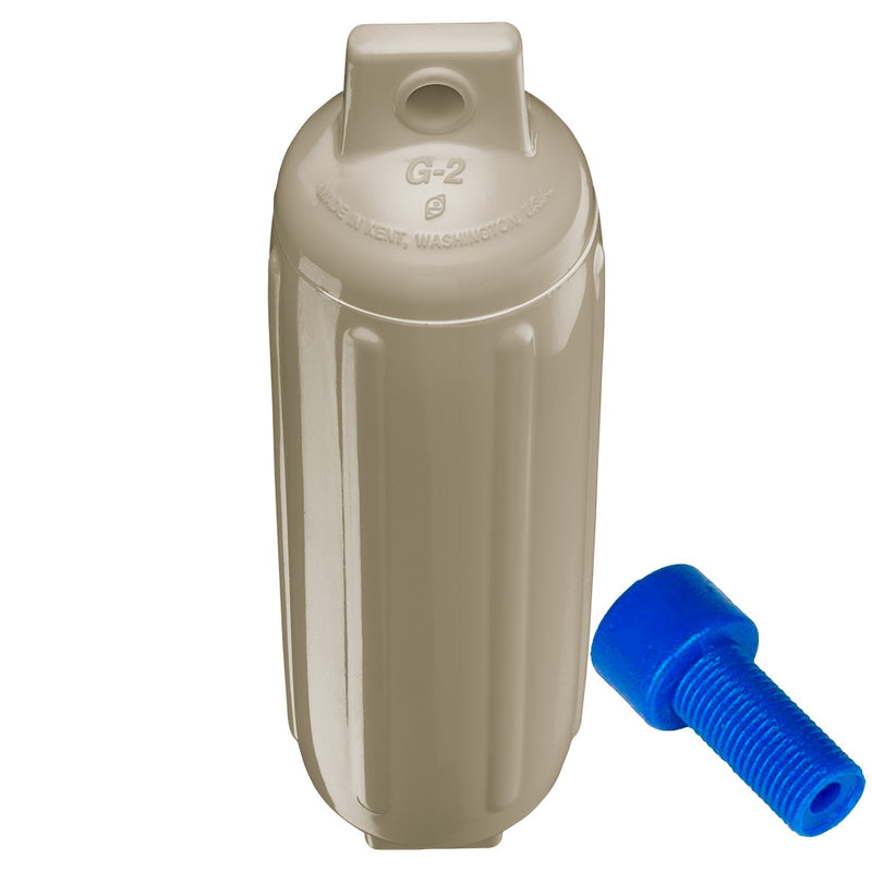 Load image into Gallery viewer, Polyform G-2 Twin Eye Fender 4.5&quot; x 15.5&quot; - Sand w/Adapter [G-2 SAND W/AIR ADAPTER]

