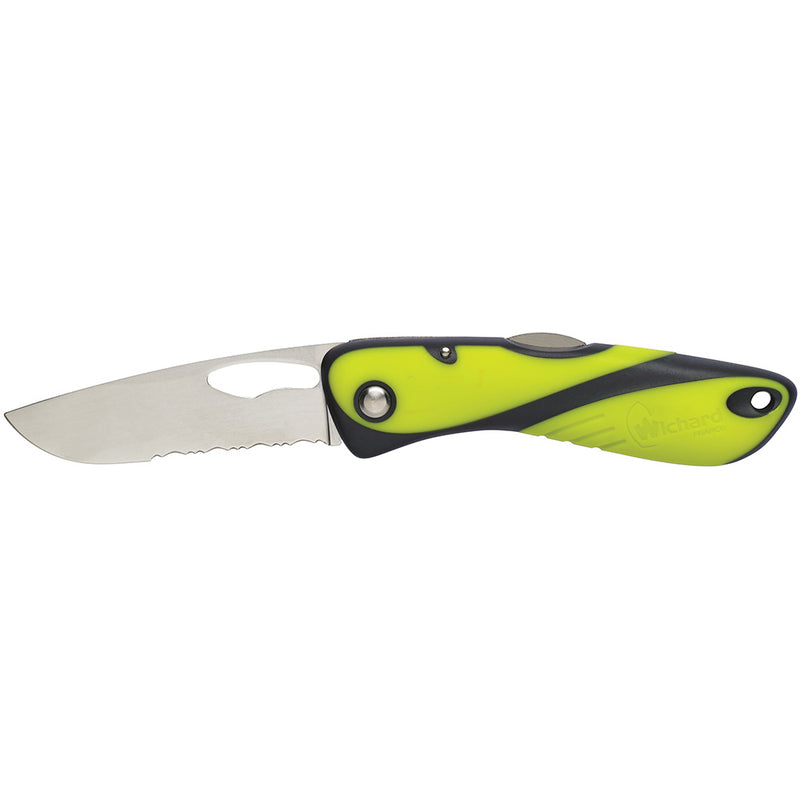 Load image into Gallery viewer, Wichard Offshore Knife - Single Serrated Blade - Fluorescent [10112]
