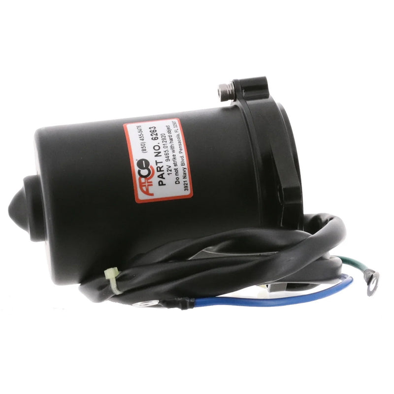 Load image into Gallery viewer, ARCO Marine Replacement Outboard Tilt Trim Motor - Yamaha, 2-Wire, 3 Bolt, Flat Blade Shaft [6263]
