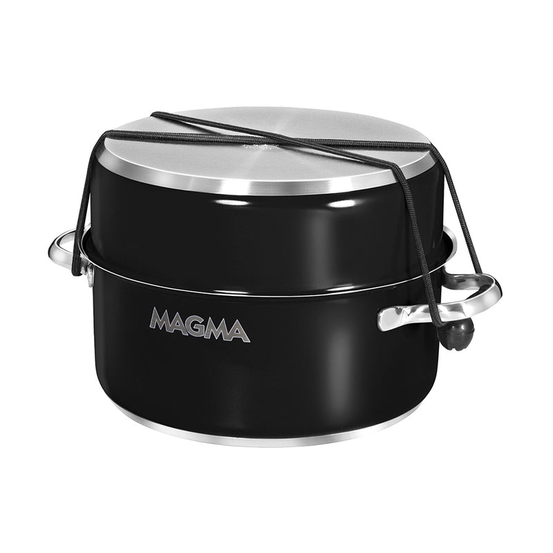 Load image into Gallery viewer, Magma Nestable 10 Piece Induction Non-Stick Enamel Finish Cookware Set - Jet Black [A10-366-JB-2-IN]
