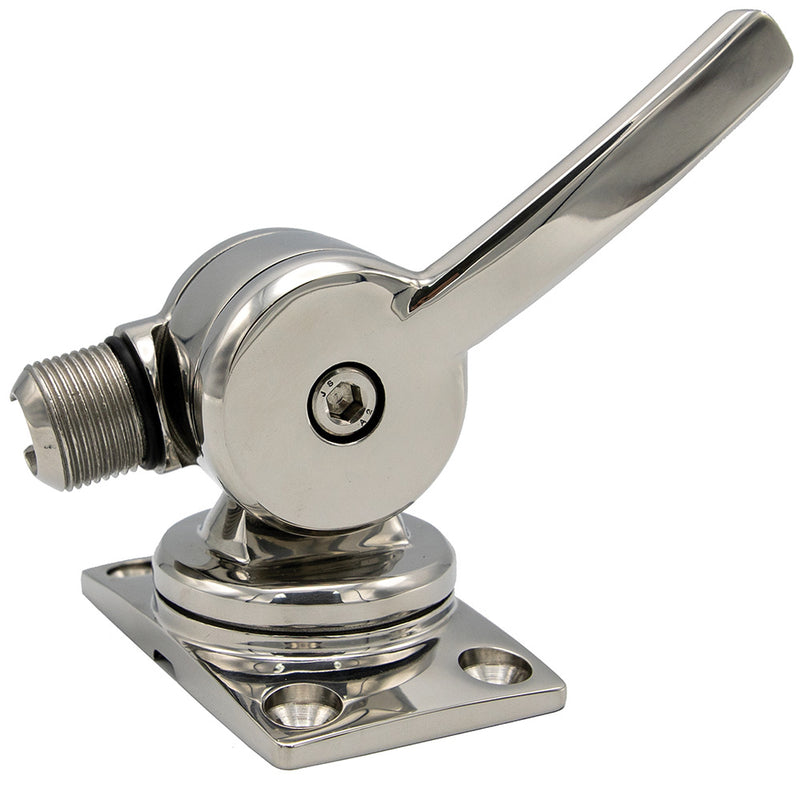 Load image into Gallery viewer, Shakespeare 6187 Sleek  Compact Stainless Steel Rotatable 4-Way Ratchet Mount [6187]
