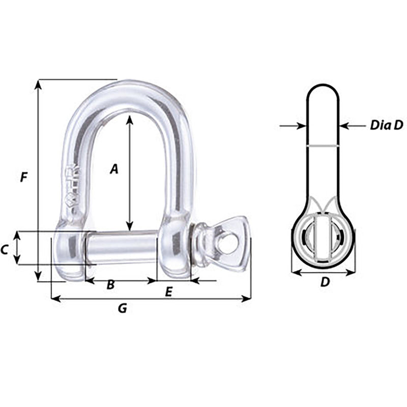 Load image into Gallery viewer, Wichard HR D Shackle - 20mm Diameter - 25/32&quot; [11209]
