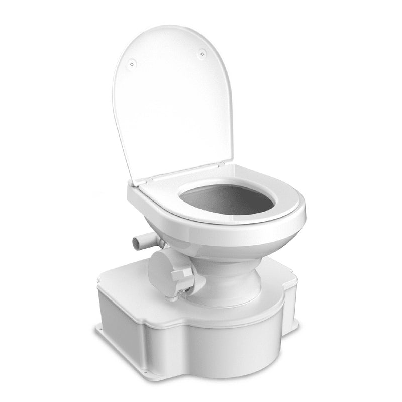 Load image into Gallery viewer, Dometic White M65 Marine Gravity Toilet - Standard Seat Size w/Foot Pedal [312070001]
