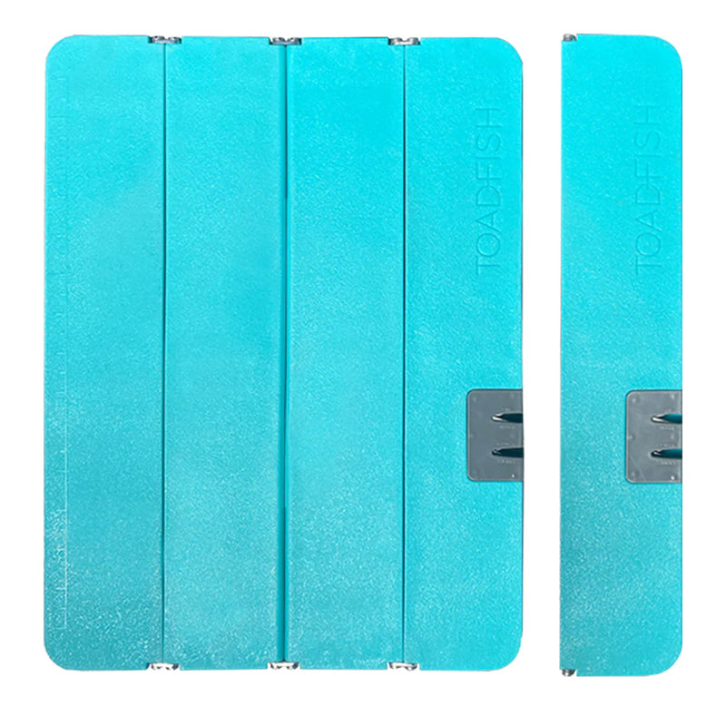 Load image into Gallery viewer, Toadfish Stowaway Folding Cutting Board w/Built-In Knife Sharpener - Teal [1054]
